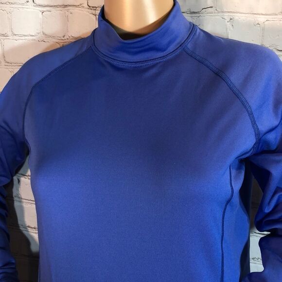 Reebok Mock Turtleneck Long Sleeve Workout Top L - Picture 2 of 8